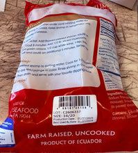 Load image into Gallery viewer, Shrimp, 16/20 raw. 2lb bags. $9.99/lb Ecuador - peeled &amp; deveined tails ON. Farmed
